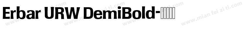 Erbar URW DemiBold字体转换